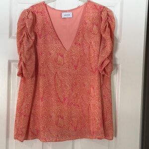 Adrienne Women's Coral and Pink Blouse